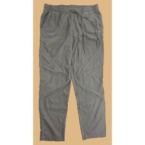 Kut From The Kloth Linen Blend Capris Pants Small Olive Green Relaxed Fit